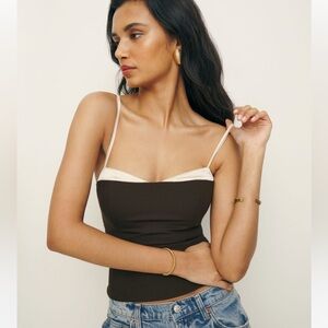 Reformation Melanie Top Black